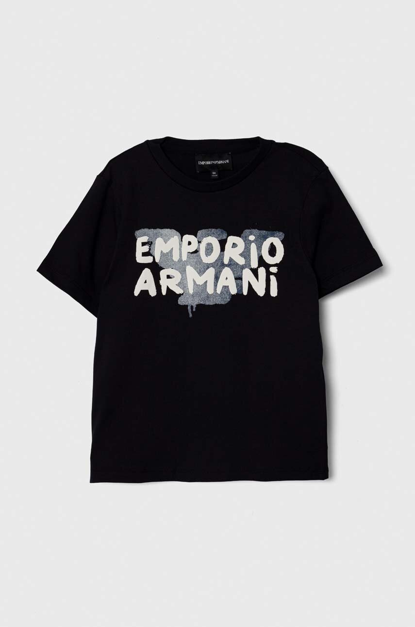 Дитяча бавовняна футболка Emporio Armani 3-pack з принтом