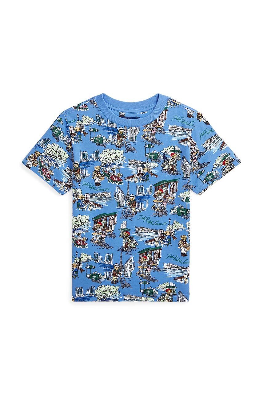 Детская хлопковая футболка Polo Ralph Lauren с принтом Детская хлопковая футболка Polo Ralph Lauren с принтом