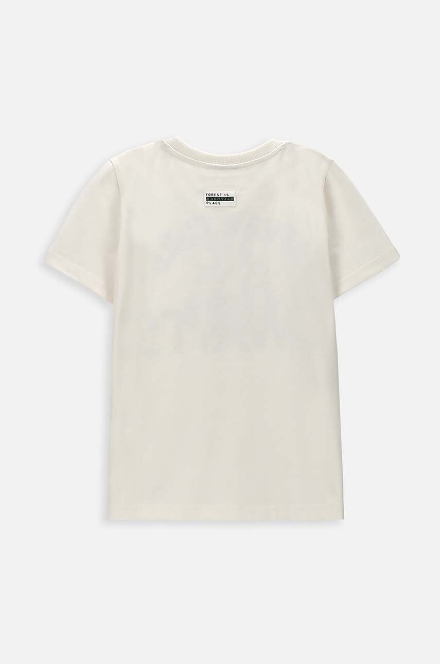 Детская футболка Coccodrillo цвет бежевый с принтом Детская футболка Coccodrillo цвет бежевый с принтом