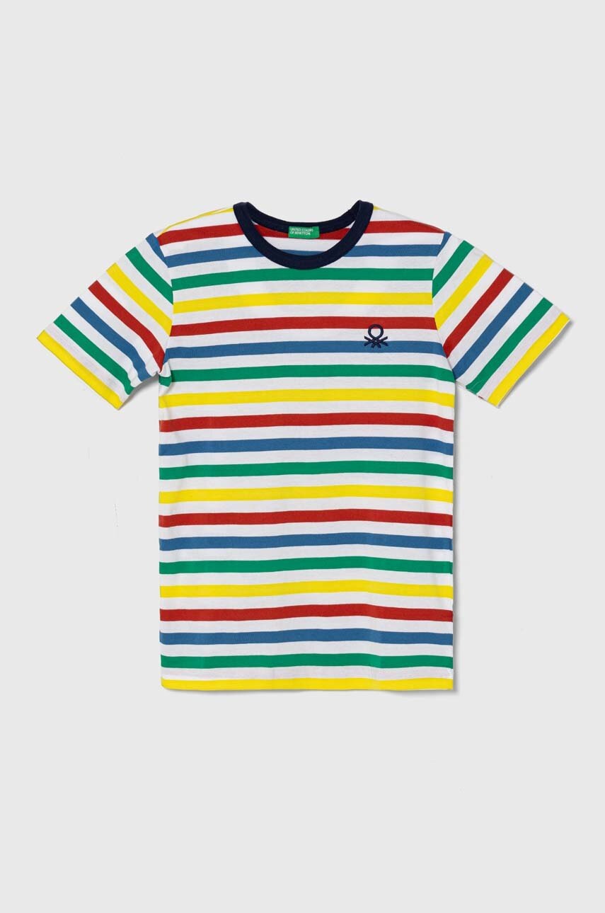 

Детска памучна тениска United Colors of Benetton с десен, Многоцветен
