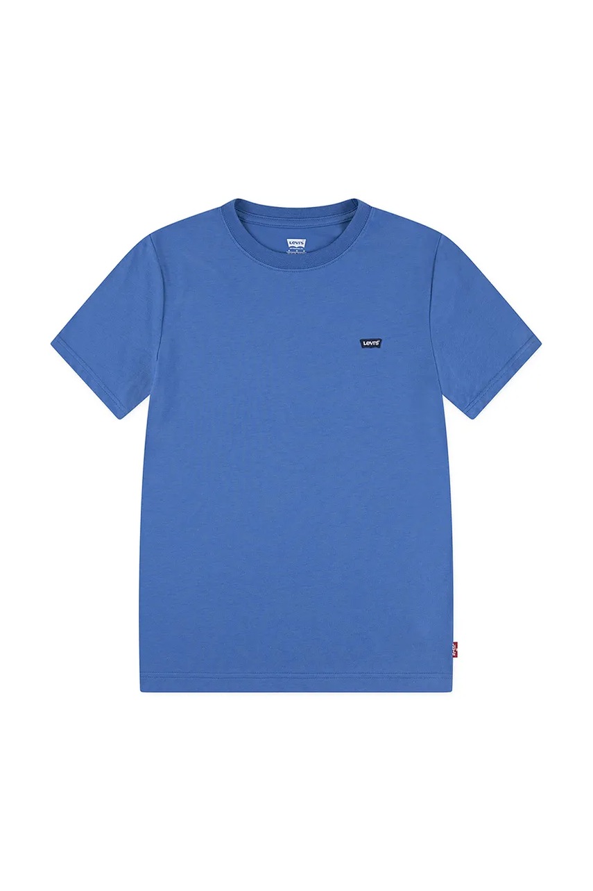 Levi's tricou de bumbac pentru copii LVB BATWING CHEST HIT culoarea turcoaz, uni, 9EA100