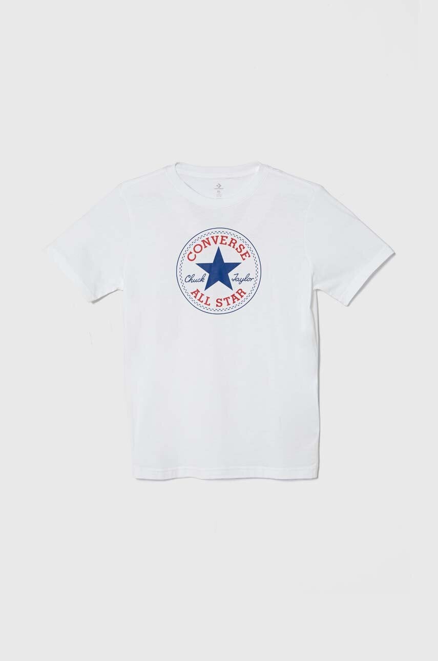 Converse tricou copii culoarea alb, cu imprimeu