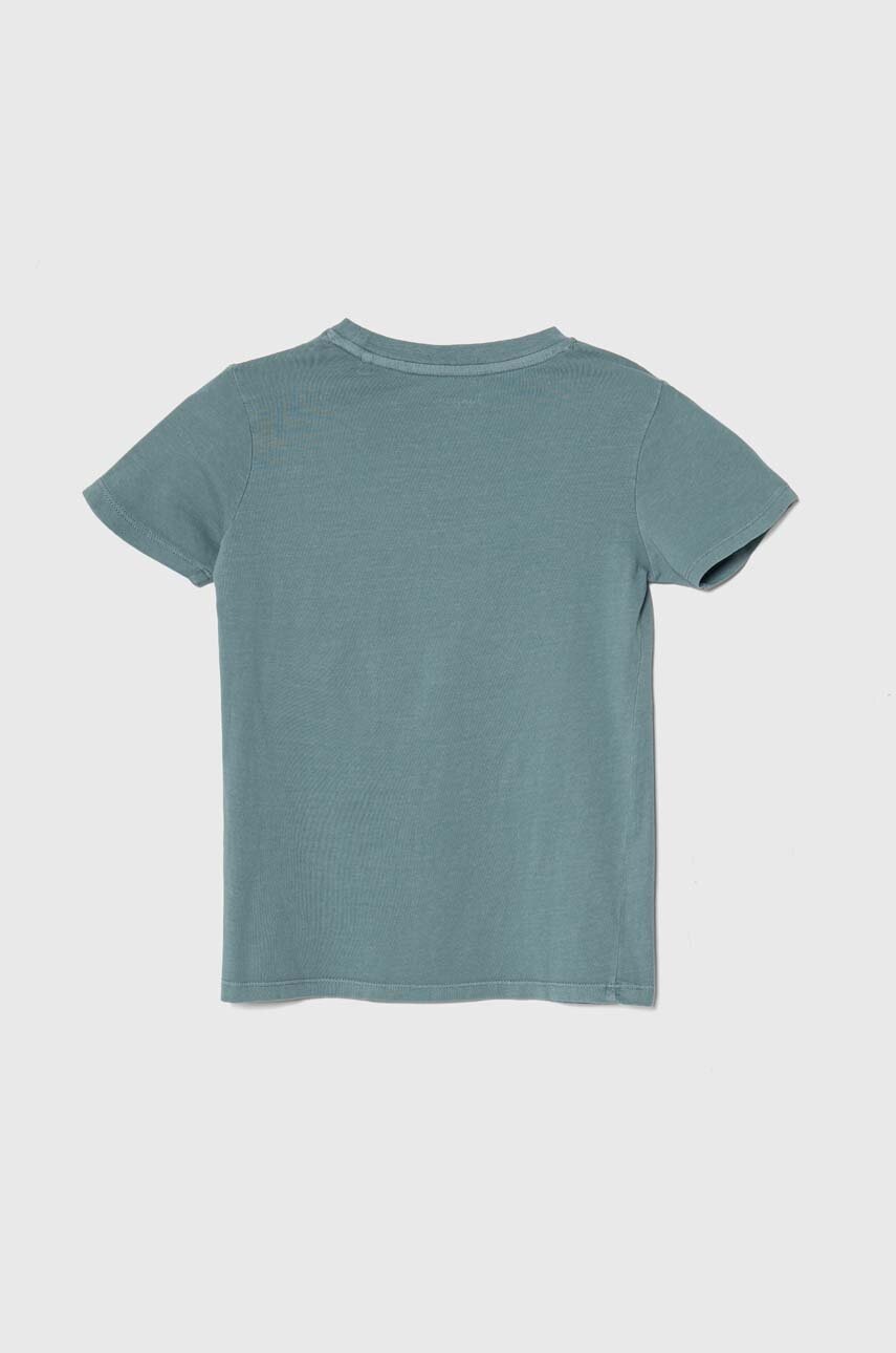 Детская хлопковая футболка Pepe Jeans DAVIDE TEE однотонная
