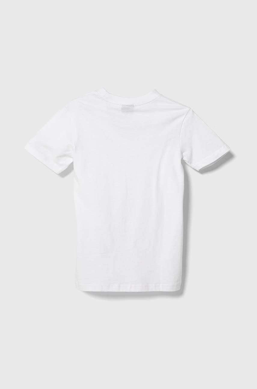 Детская хлопковая футболка Quiksilver SURF SS BOE цвет белый с принтом