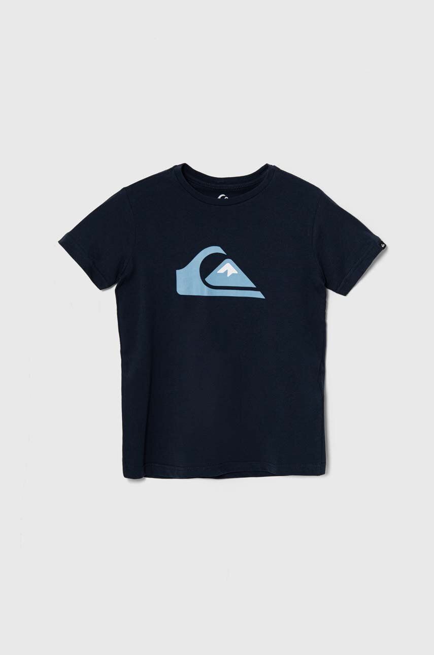 Quiksilver tricou de bumbac pentru copii COMPLOGOYTH culoarea albastru marin, cu imprimeu