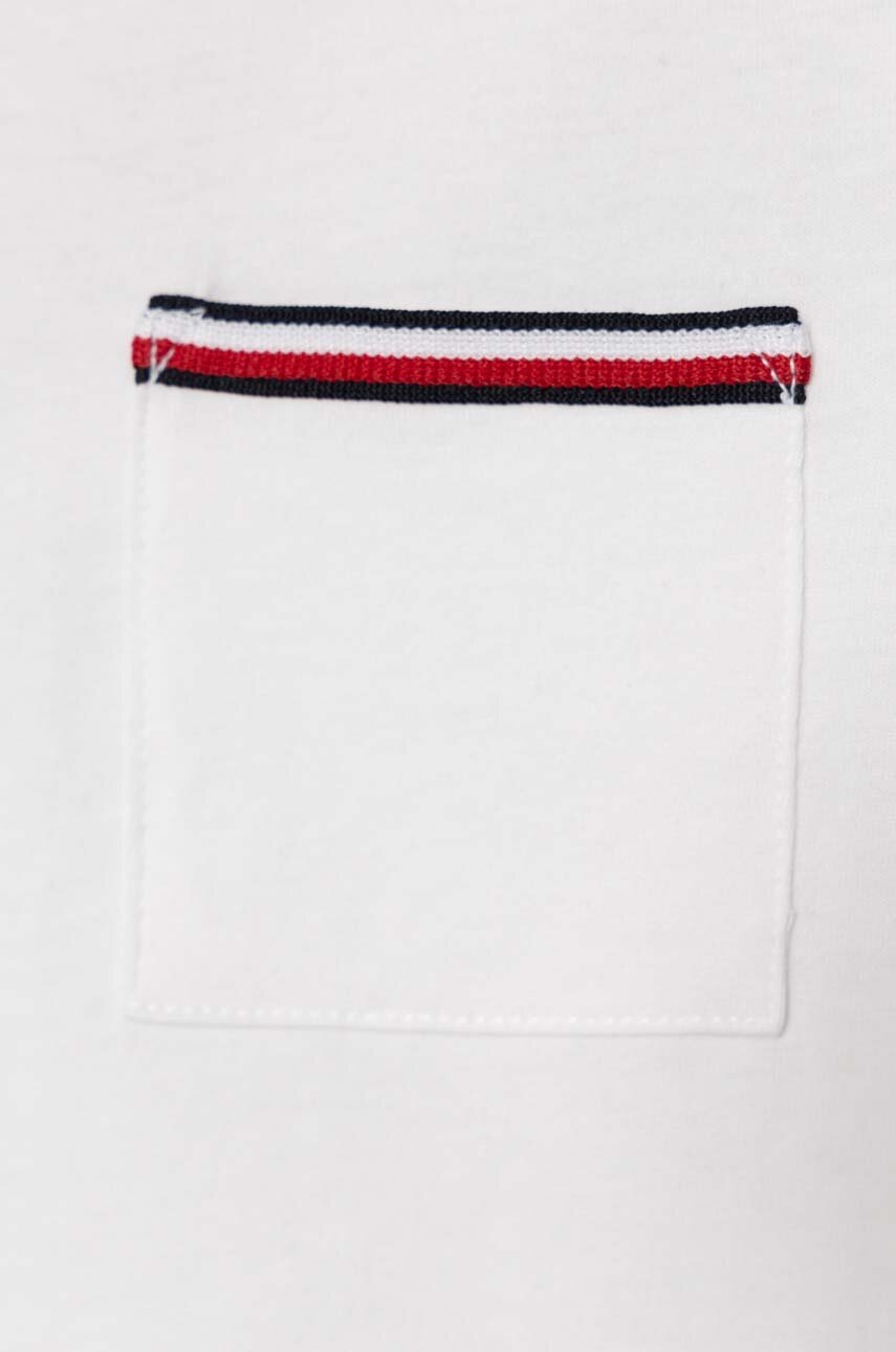 Tommy Hilfiger gyerek pamut póló fehér, sima termék 2. képe