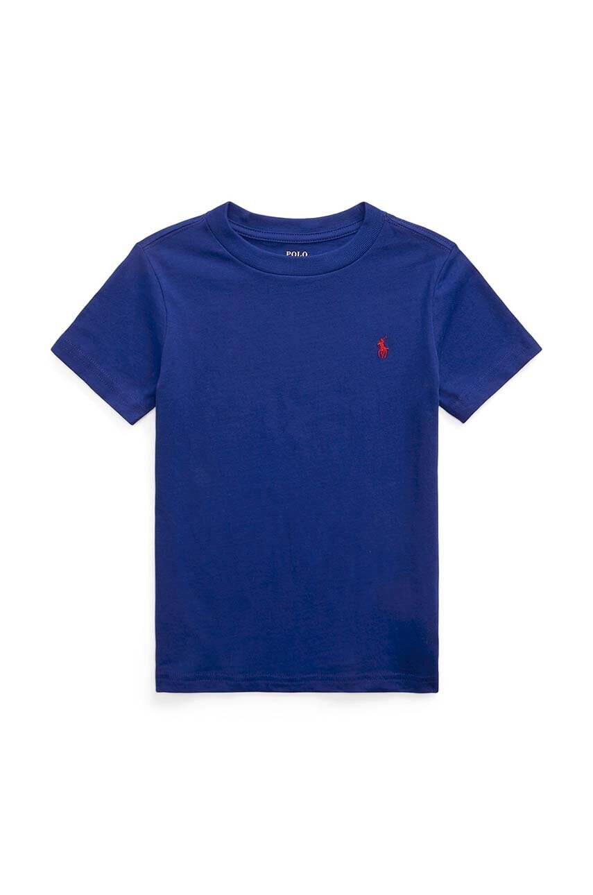 Levně Dětské bavlněné tričko Polo Ralph Lauren tmavomodrá barva, 322832904092