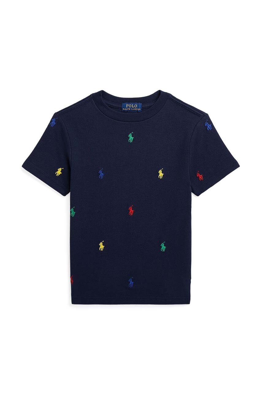 

Детска памучна тениска Polo Ralph Lauren в тъмносиньо 322844626010, Тъмносин