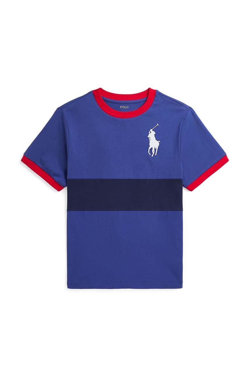 

Детска памучна тениска Polo Ralph Lauren в червено с принт 323942110002, Червен
