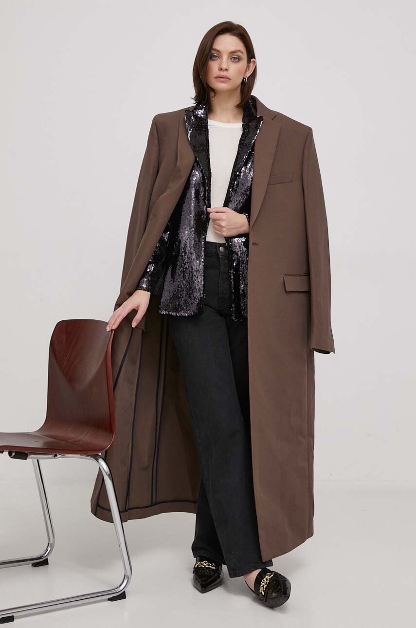 Μπλουζάκι Tommy Hilfiger χρώμα: μπεζ φωτογραφία