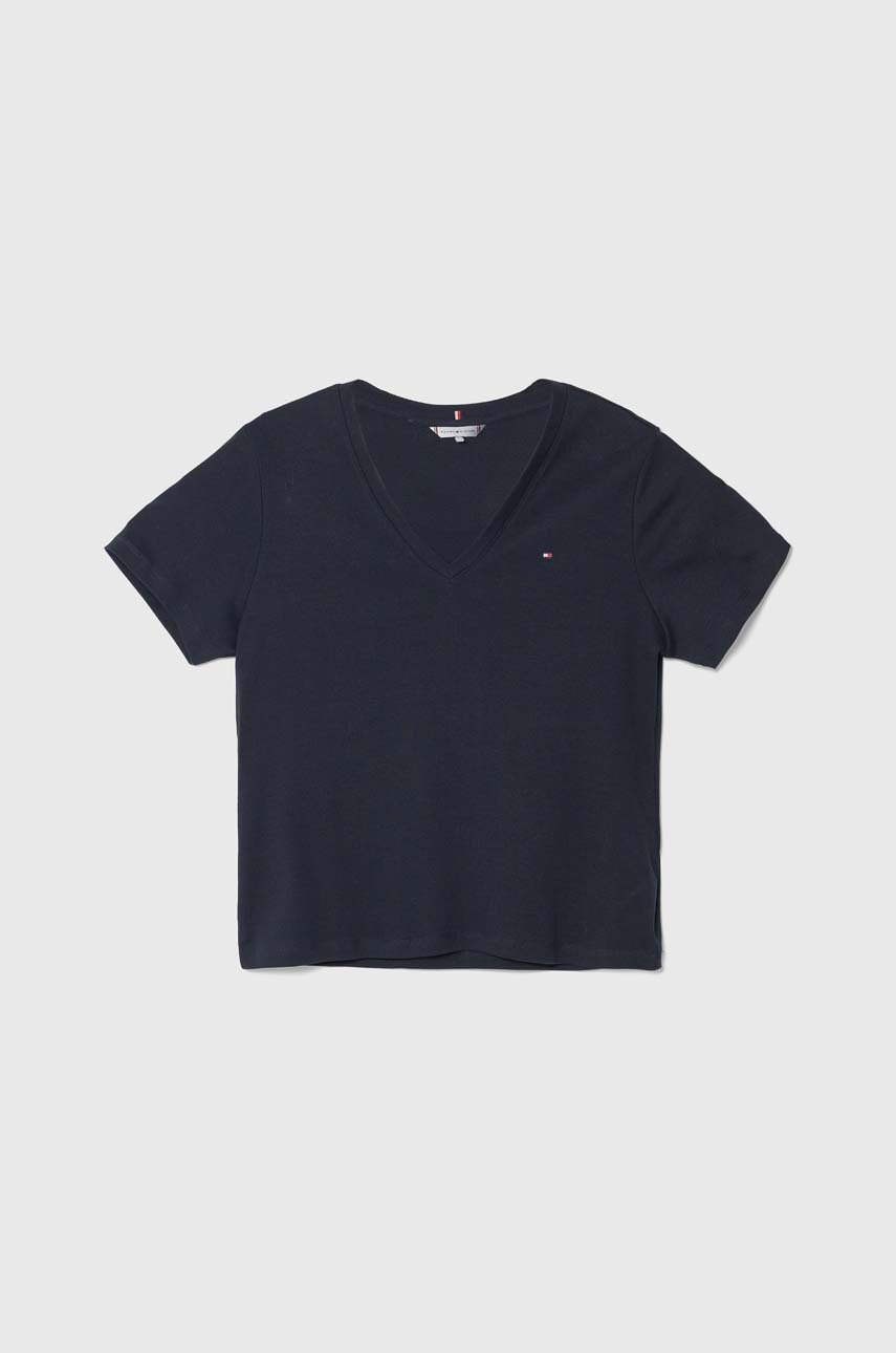 

Памучна тениска Tommy Hilfiger в тъмносиньо WW0WW40584, Син