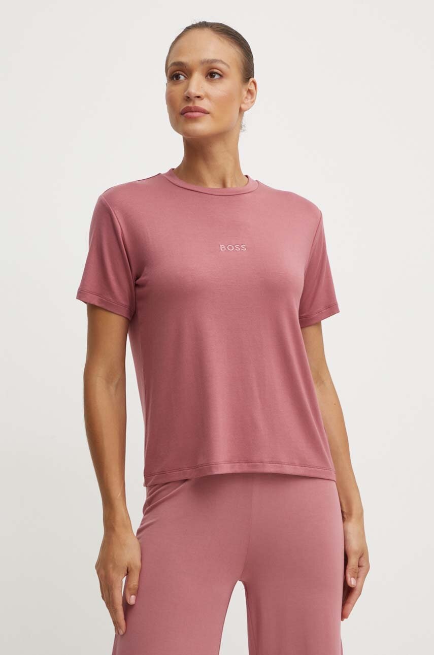 BOSS tricou femei, culoarea roz
