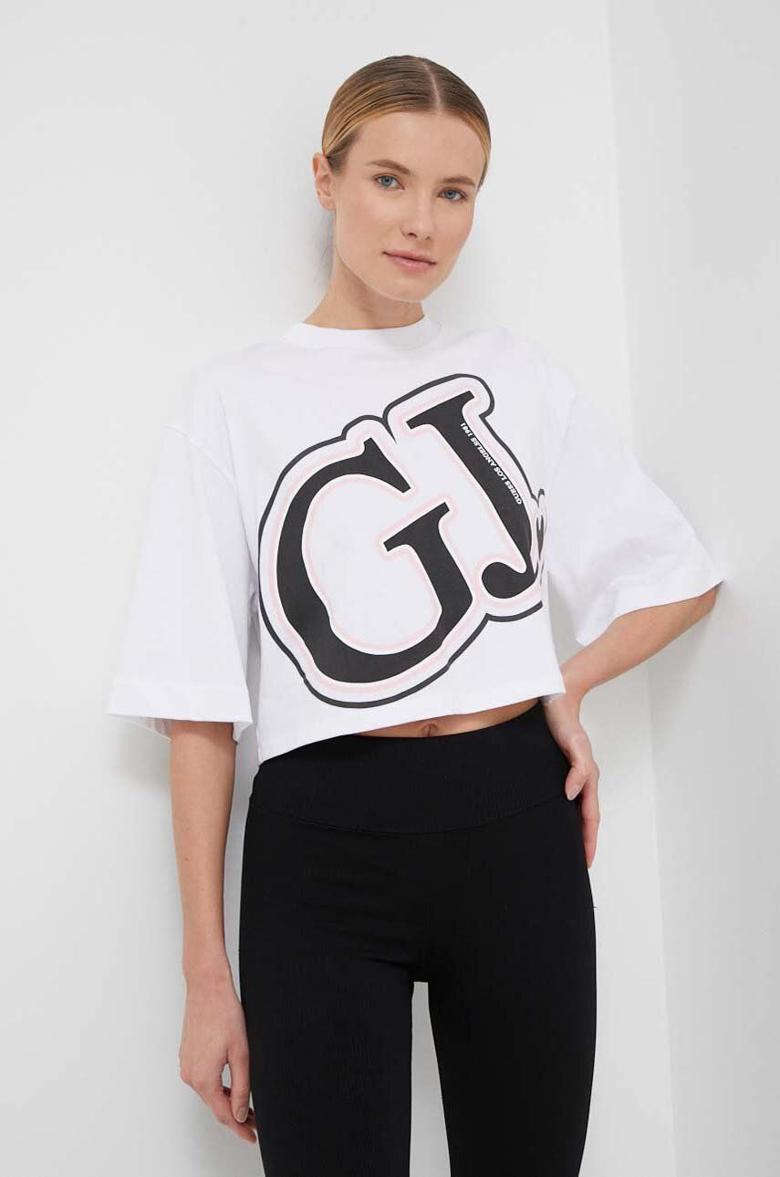 E-shop Bavlněné tričko Guess bílá barva, V4RI06 K8FQ4