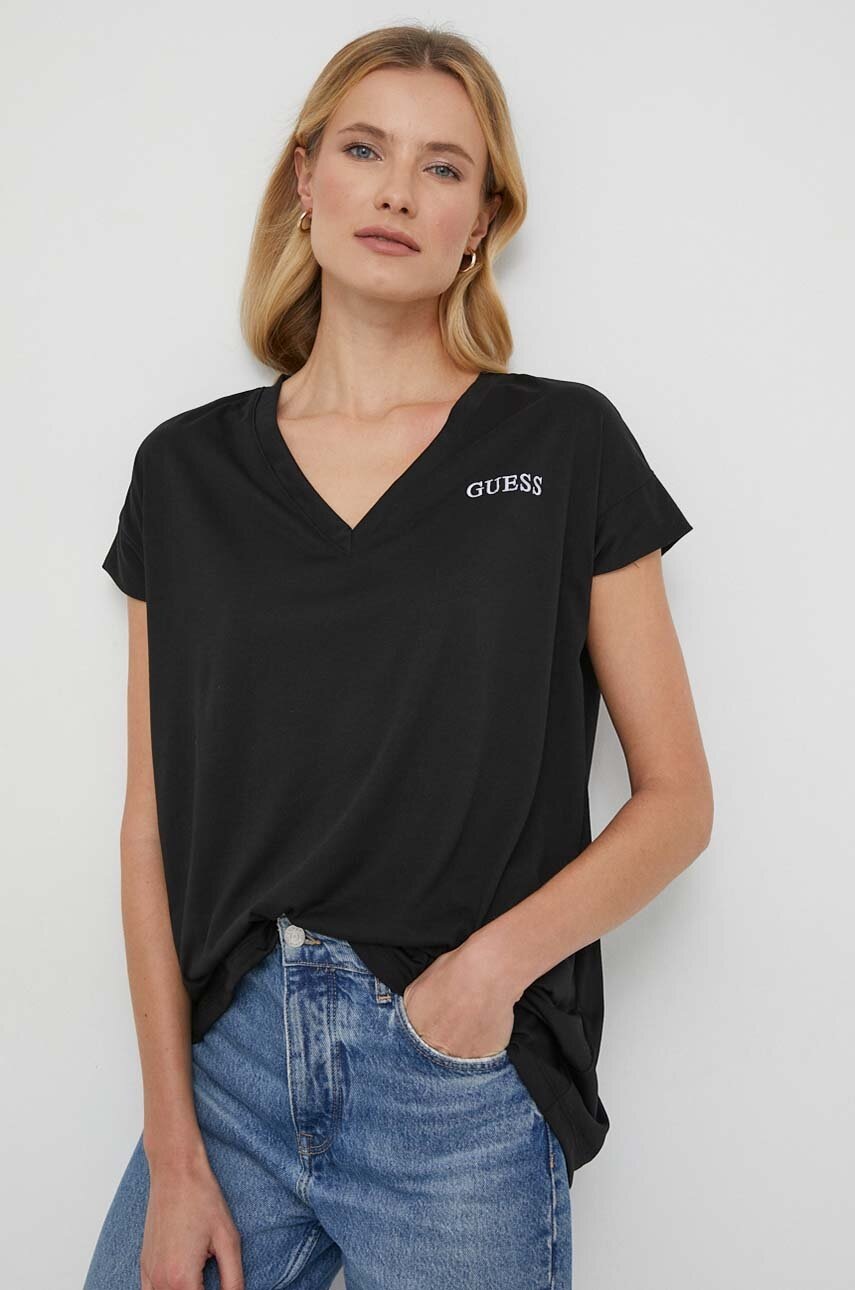 

Футболка Guess женский цвет чёрный