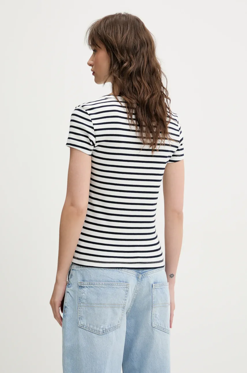 Футболка Tommy Jeans женская цвет серый DW0DW17385 Футболка Tommy Jeans женская цвет серый DW0DW17385