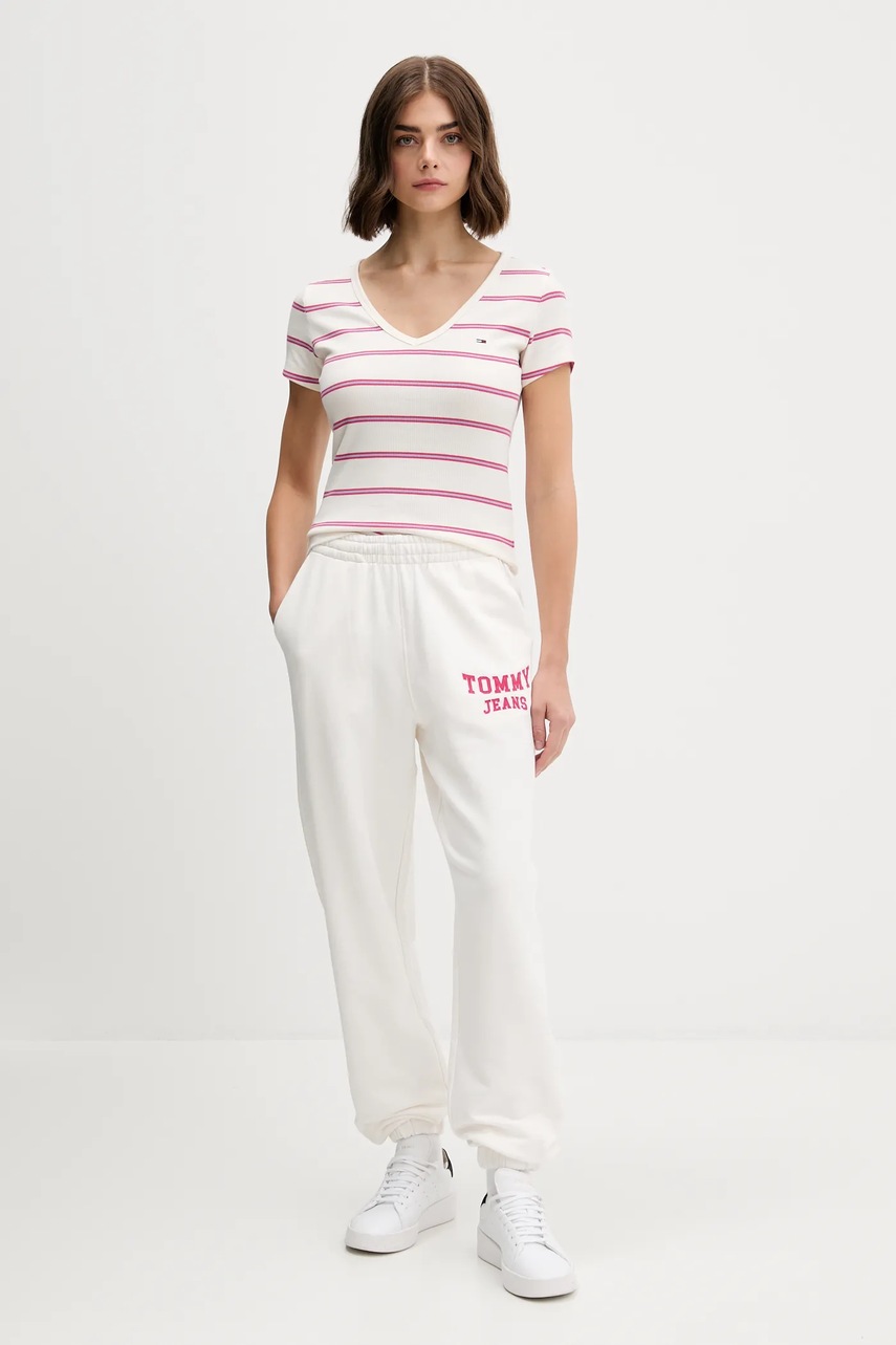 Футболка Tommy Jeans цвет жёлтый DW0DW17385