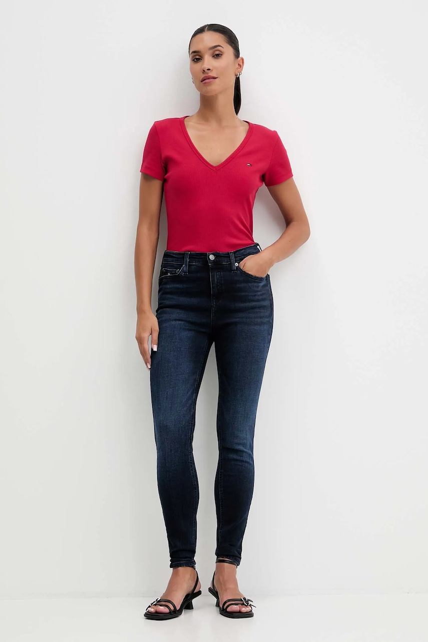 Футболка Tommy Jeans цвет жёлтый DW0DW17385 Футболка Tommy Jeans цвет жёлтый DW0DW17385
