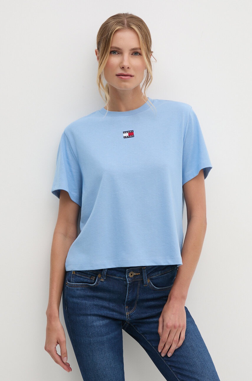 

Тениска Tommy Jeans в синьо, Син