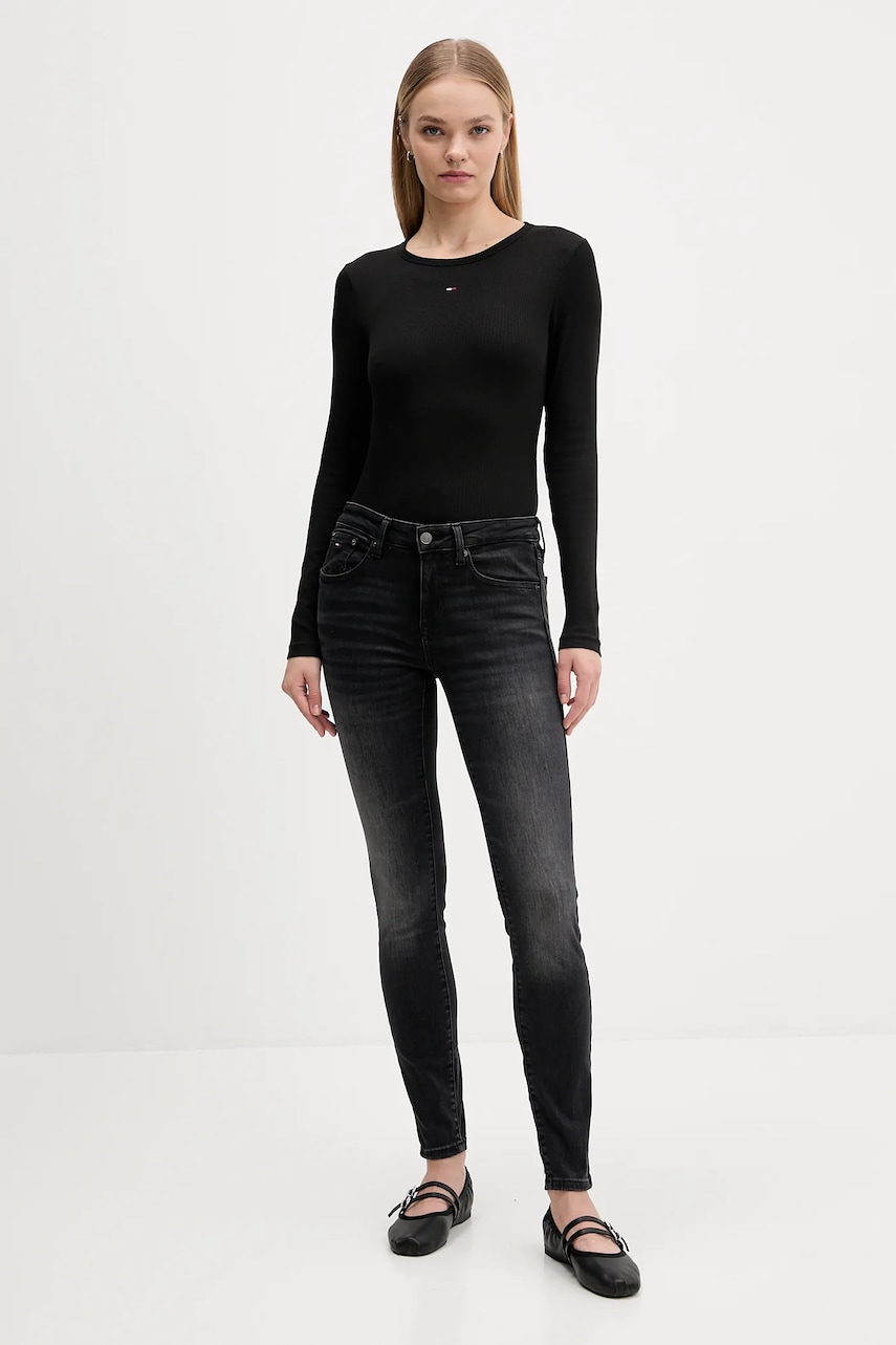 Лонгслив Tommy Jeans 2 шт цвет белый DW0DW17716 Лонгслив Tommy Jeans 2 шт цвет белый DW0DW17716