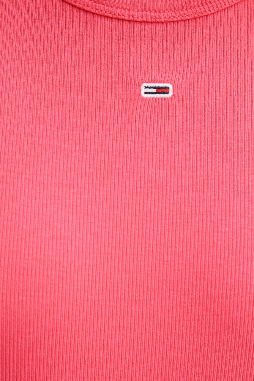 Tommy Jeans Basic tričko dámské bavlněné s elastanem (obrázek 4)