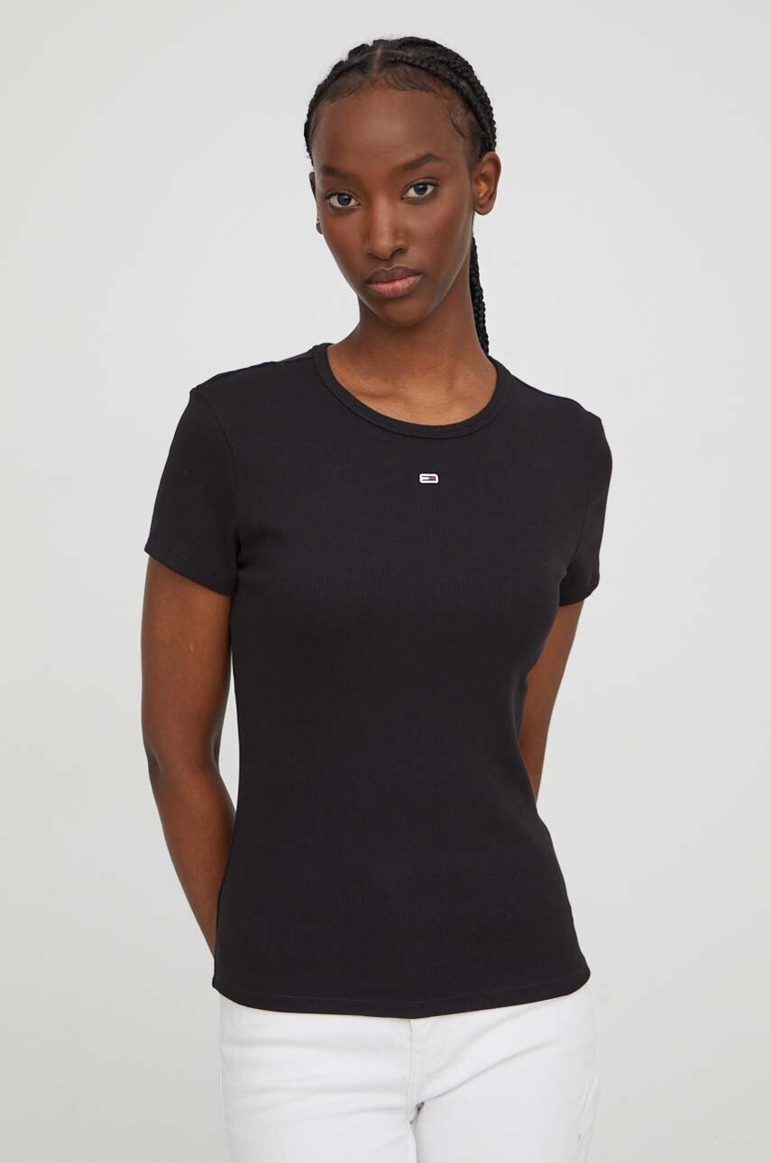 Tommy Jeans basic t-shirt Γυναικείο από βαμβάκι με ελαστάν