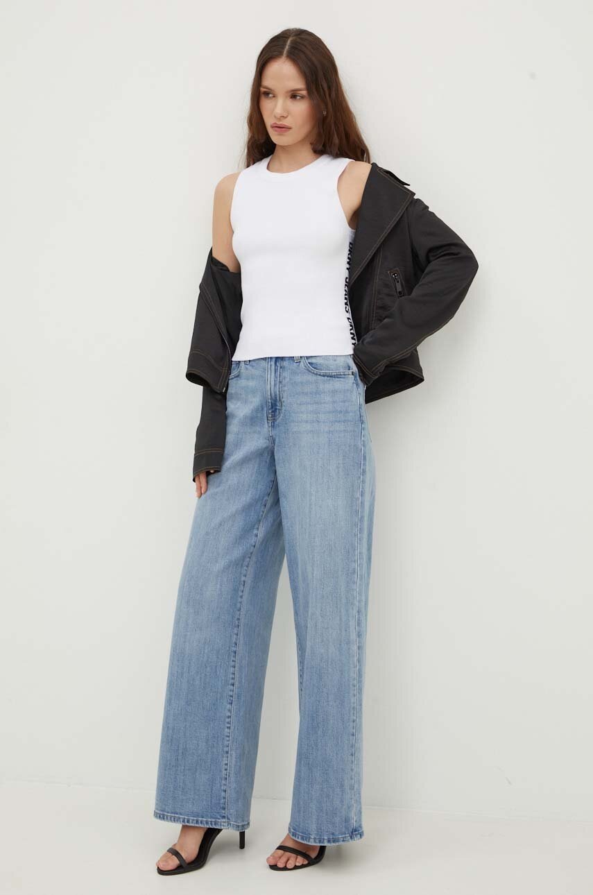 Top DKNY χρώμα: άσπρο, DJ4R0115 φωτογραφία