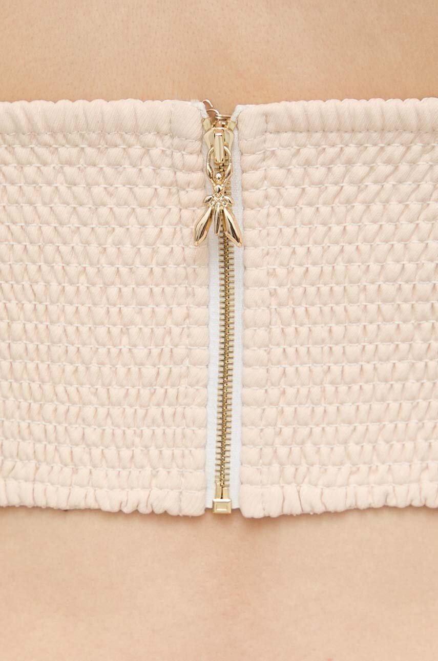 Top Patrizia Pepe χρώμα: μπεζ φωτογραφία