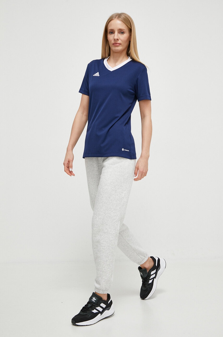 Μπλουζάκι προπόνησης adidas Performance χρώμα: ναυτικό μπλε H59849 φωτογραφία