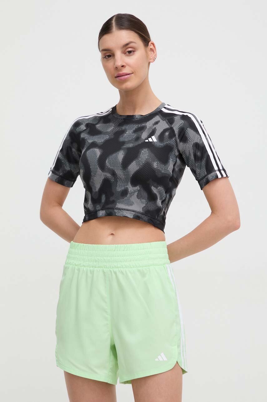 Μπλουζάκι για τρέξιμο adidas Performance Own the Run Own the Run χρώμα: γκρι IK5012 φωτογραφία