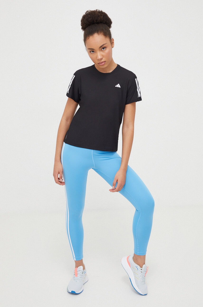 Μπλουζάκι για τρέξιμο adidas Performance Shadow Original χρώμα: μαύρο S70812.3 IN2961 φωτογραφία