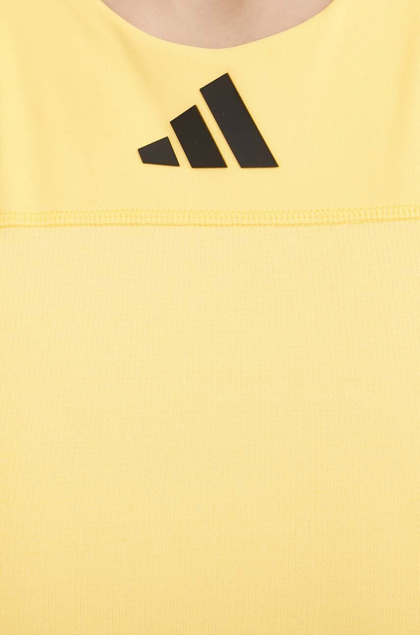 Τοπ προπόνησης adidas Performance χρώμα: άσπρο, IN6493 φωτογραφία