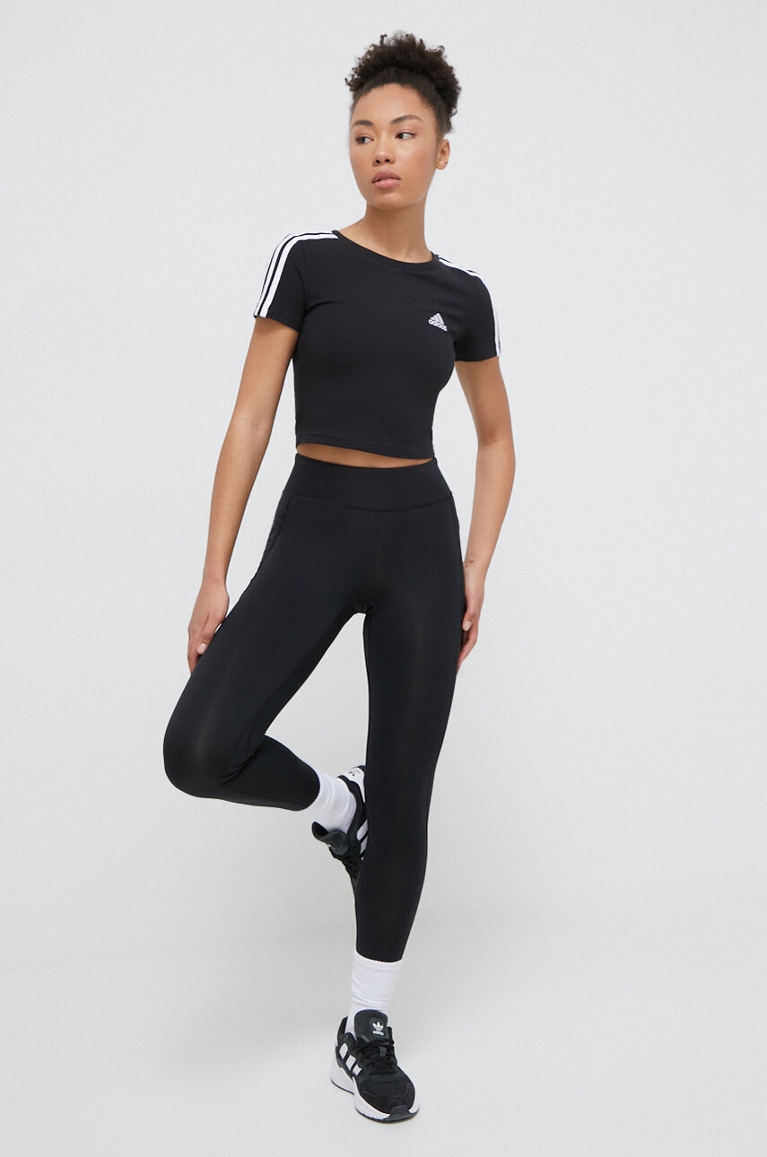 adidas tricou femei, culoarea negru