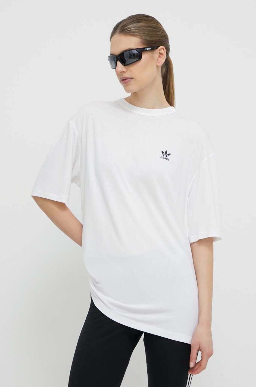 Μπλουζάκι adidas Originals Trefoil Tee χρώμα: μπεζ, IR8064 φωτογραφία