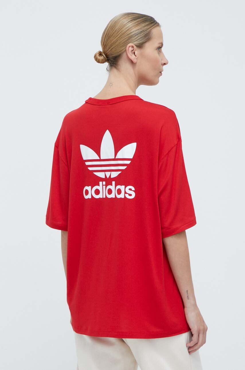 Μπλουζάκι adidas Originals Trefoil Tee χρώμα: κόκκινο, IR8069 φωτογραφία