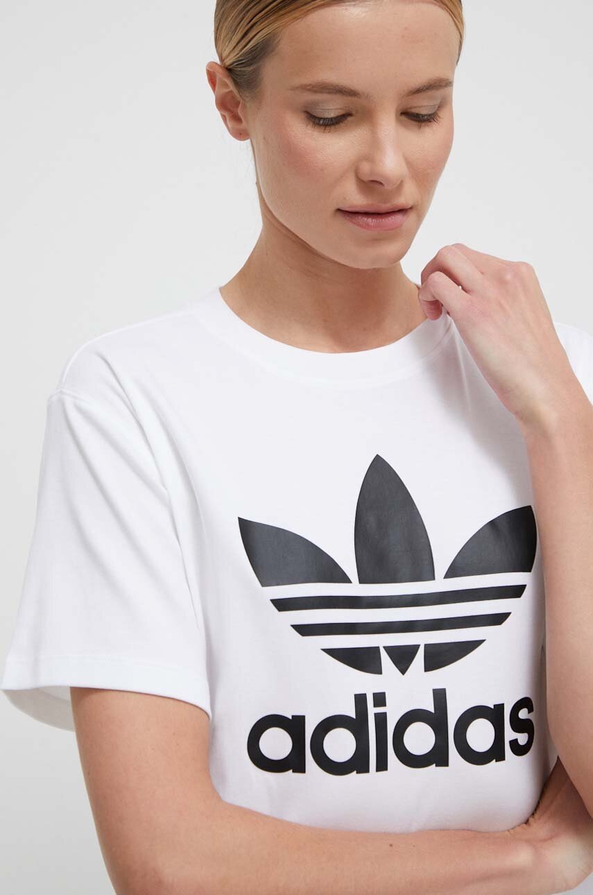 Μπλουζάκι adidas Originals χρώμα μπεζ φωτογραφία