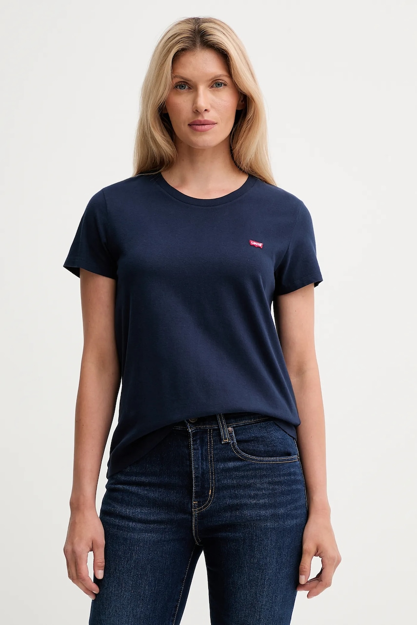 Levi's tricou din bumbac culoarea rosu