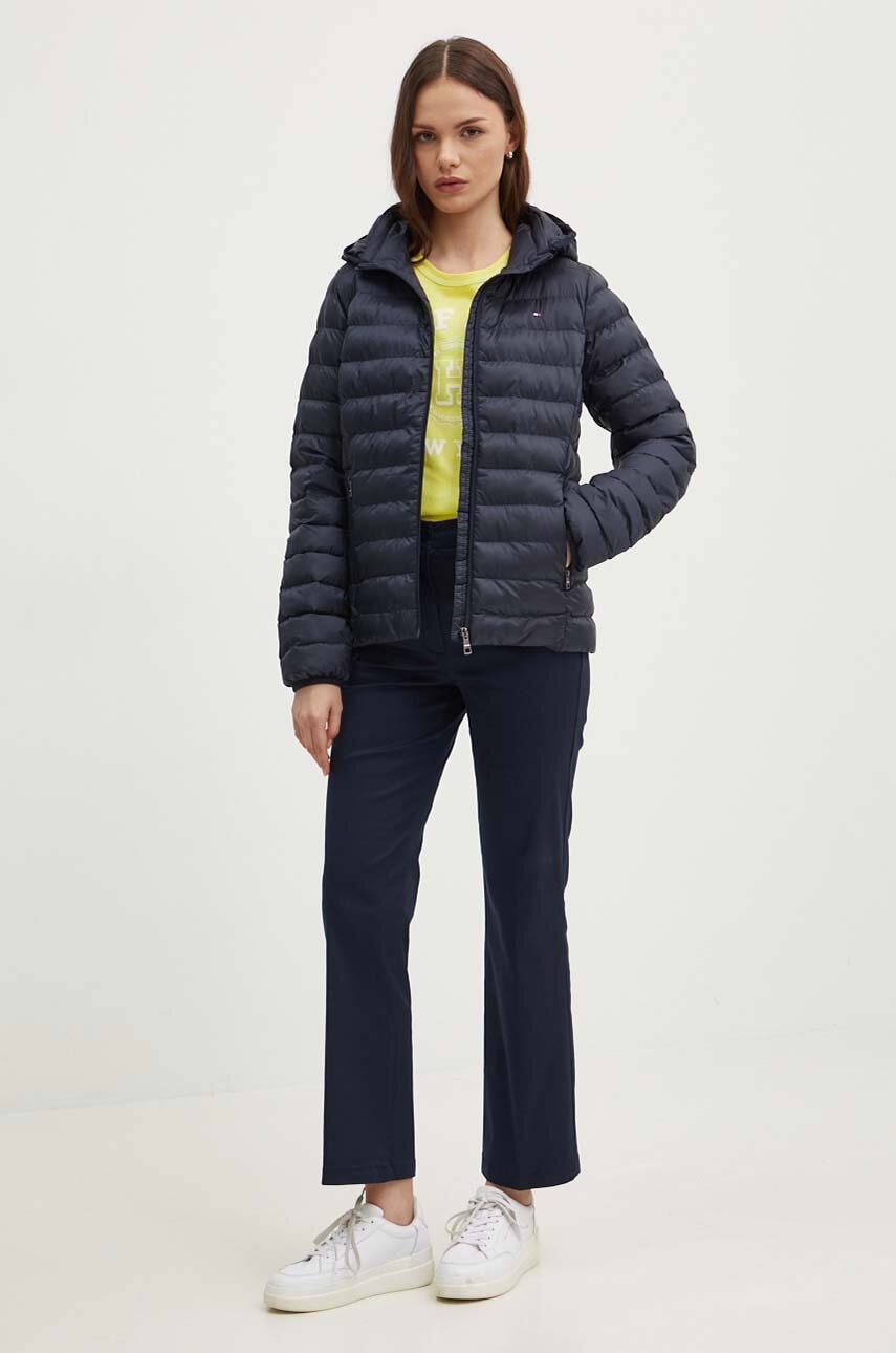 Βαμβακερό μπλουζάκι Tommy Hilfiger γυναικείο, χρώμα: κίτρινο, WW0WW41575 φωτογραφία