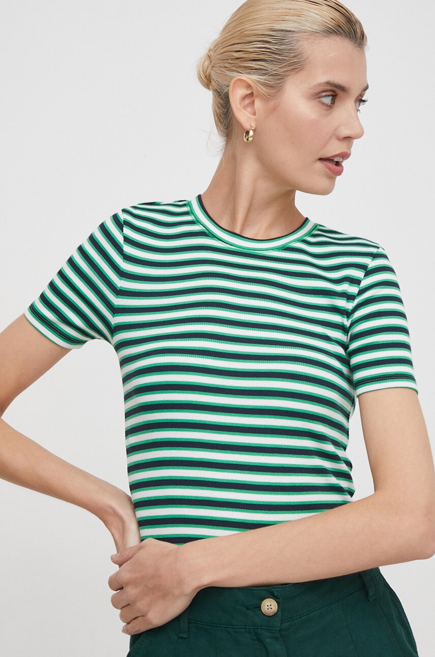 Pepe Jeans tricou femei, culoarea verde