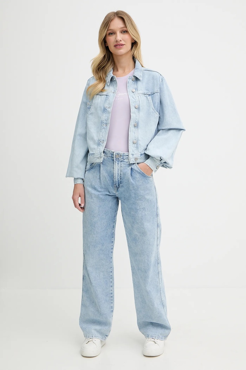 Футболка Pepe Jeans NEW VIRGINIA SS N цвет фиолетовый PL505202