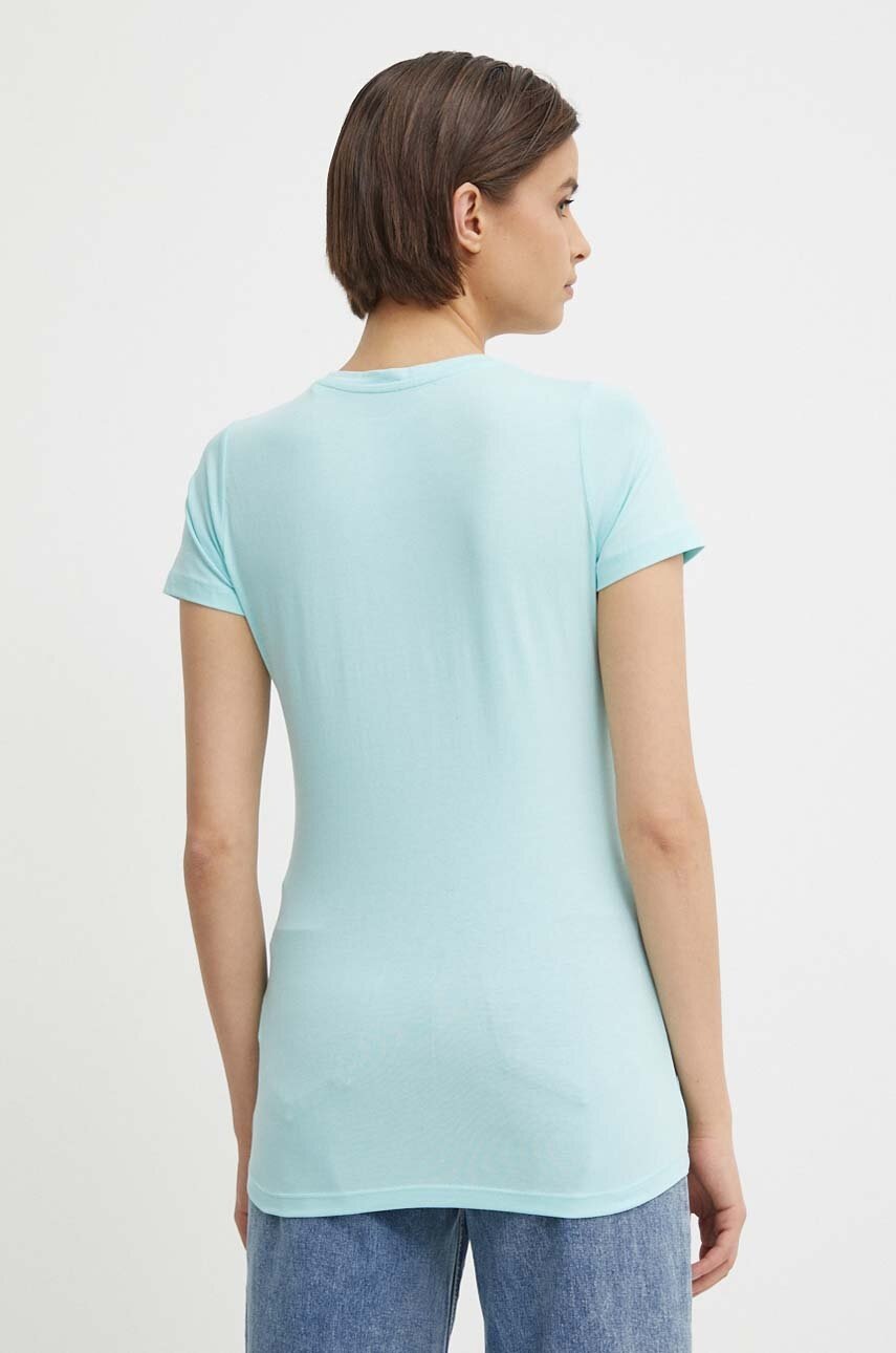 Μπλουζάκι Pepe Jeans NEW VIRGINIA SS N NEW VIRGINIA SS N χρώμα: τιρκουάζ, PL505202 PL505202 φωτογραφία