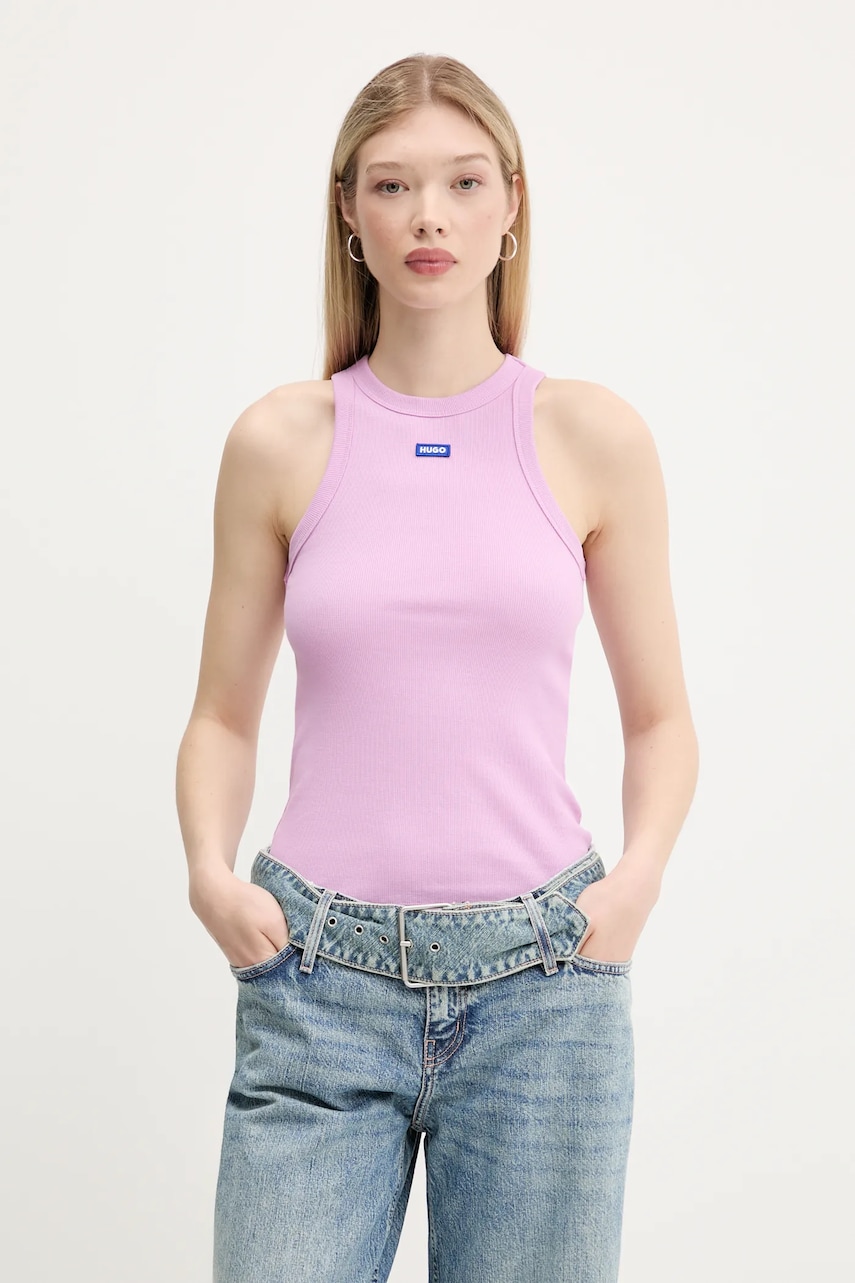 Hugo Blue top culoarea negru, 50508857