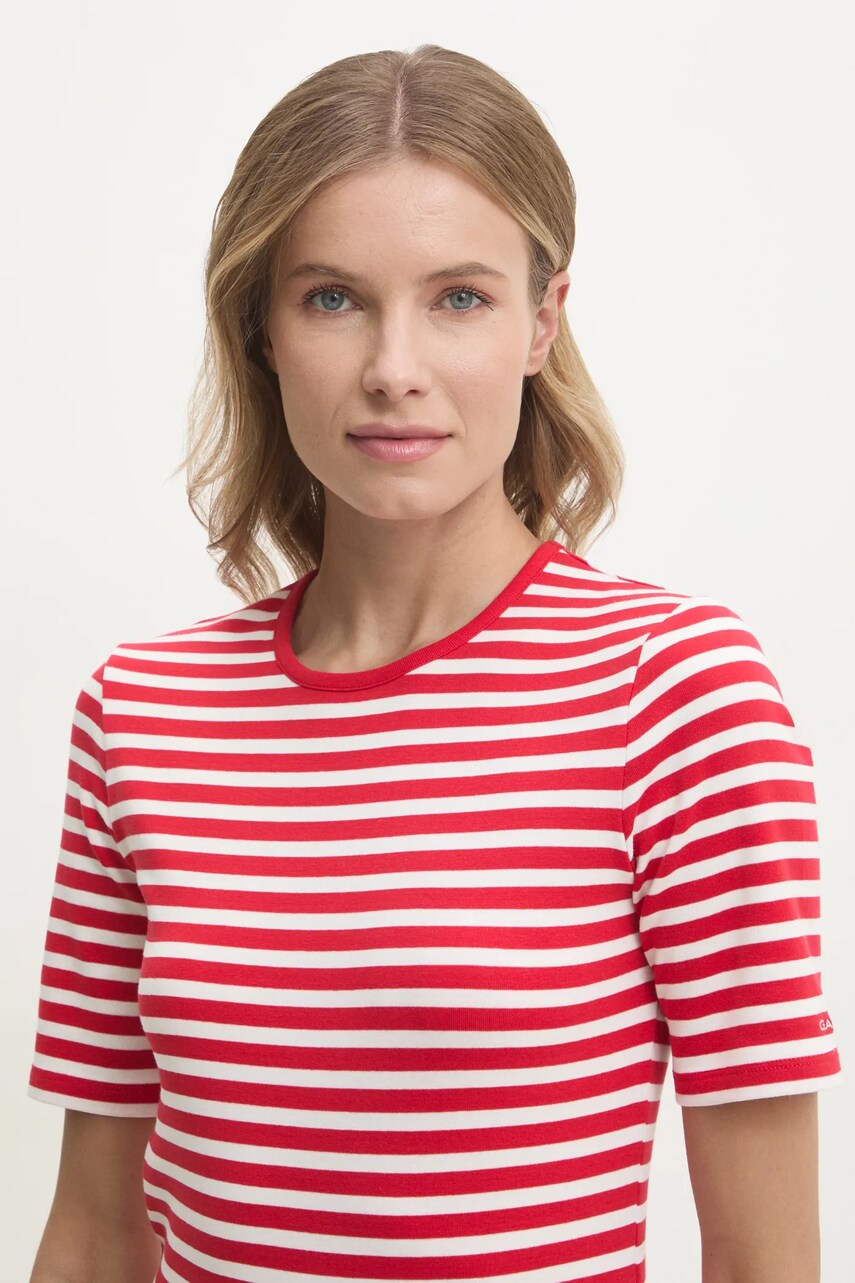 Gant tricou femei, culoarea rosu