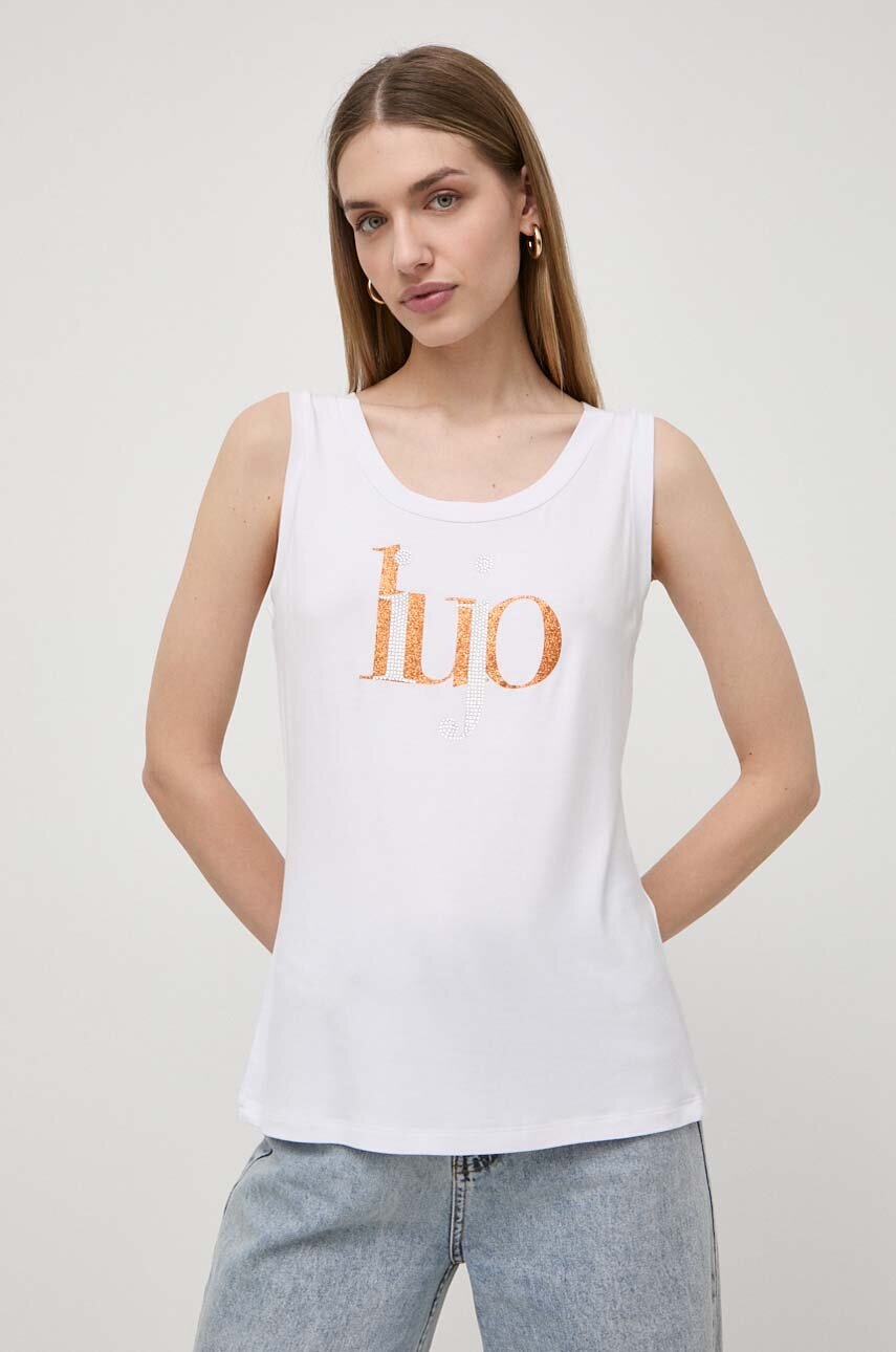 

Топ Liu Jo дамски в бяло, Бял