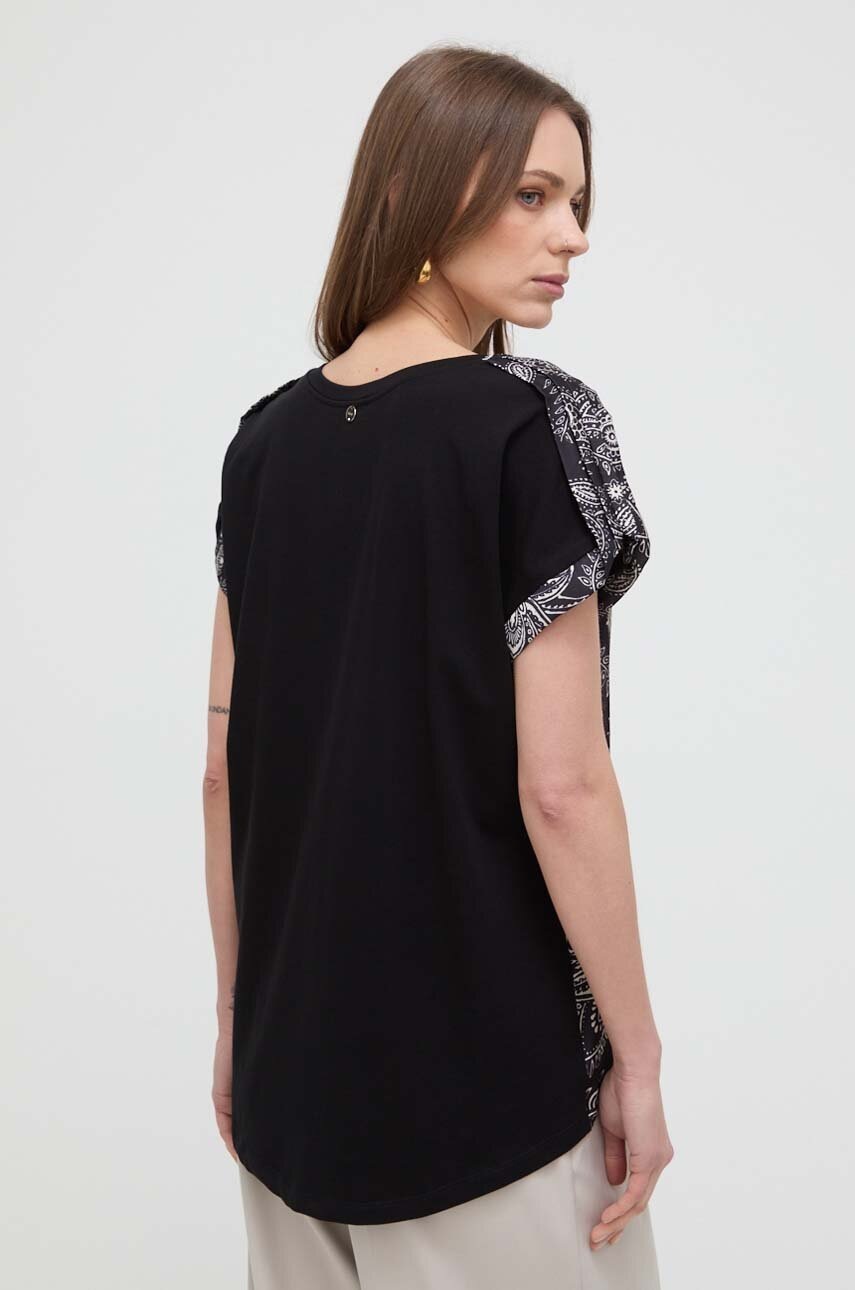 Μπλουζάκι Liu Jo χρώμα: μαύρο φωτογραφία