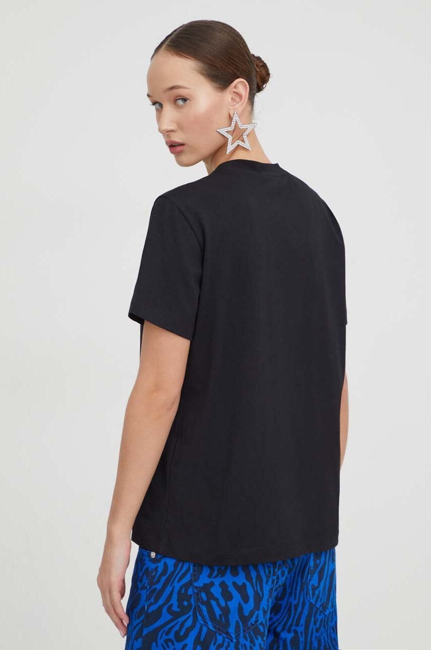 MSGM pamut póló női, fekete termék 2. képe