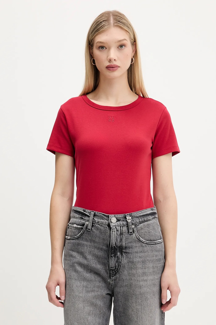 HUGO tricou culoarea bleumarin, 50512002