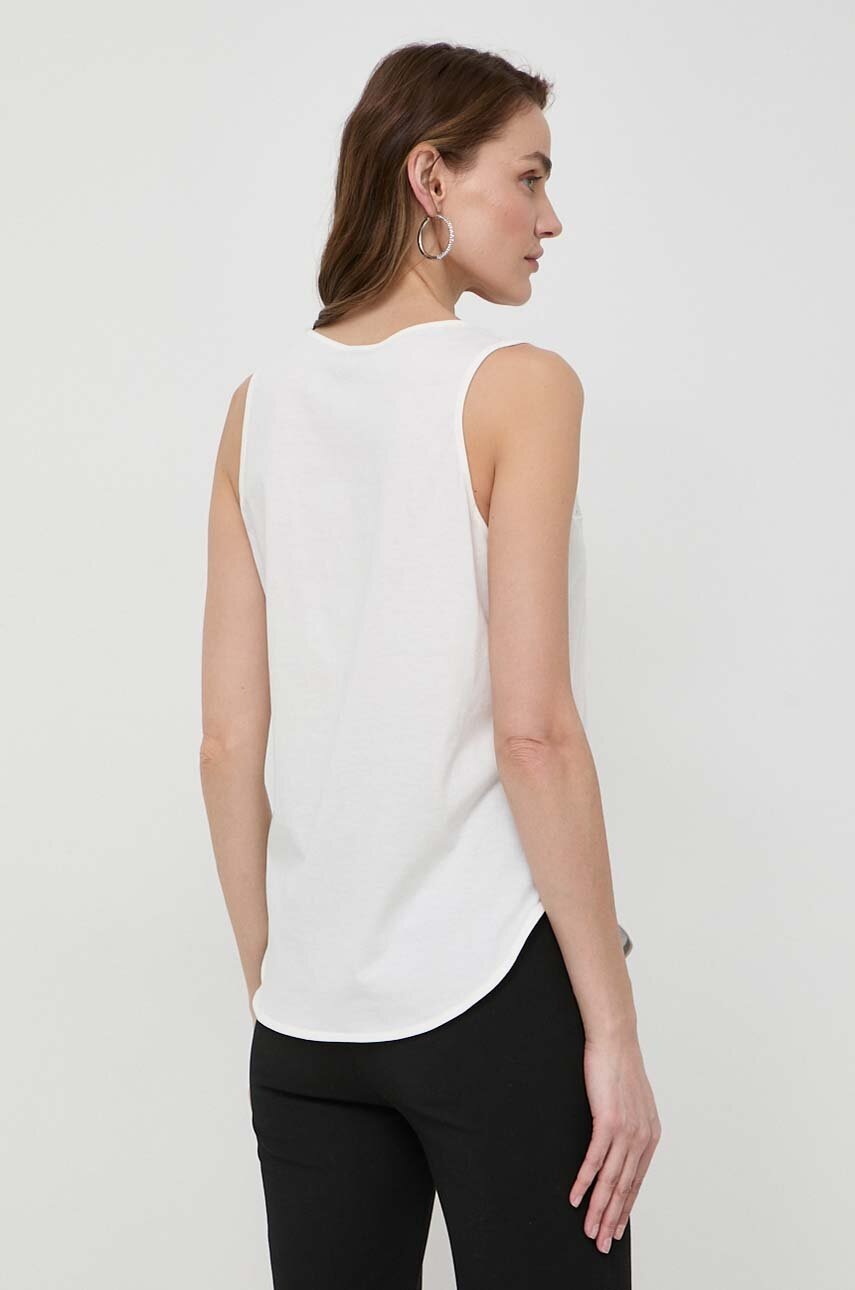 Βαμβακερό τοπ Pinko χρώμα: μπεζ, 103729 A1XR φωτογραφία