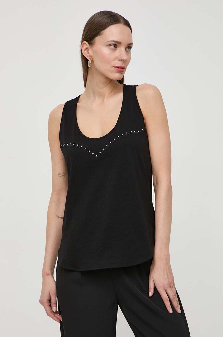 

Памучен топ Pinko в черно 103729 A1XR 103729.A1XR, Черен