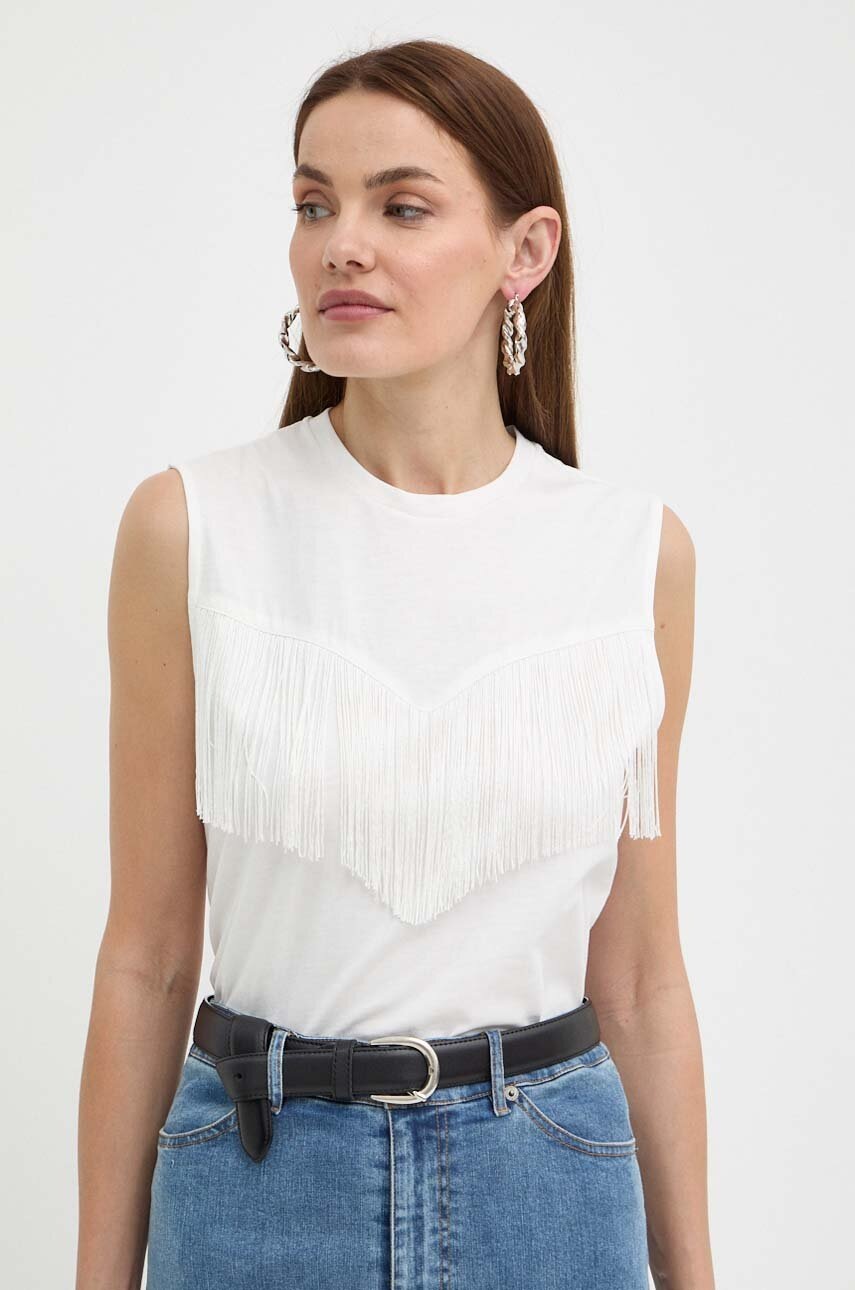 

Памучен топ Pinko в бежово 103726 A1XS, Бежов