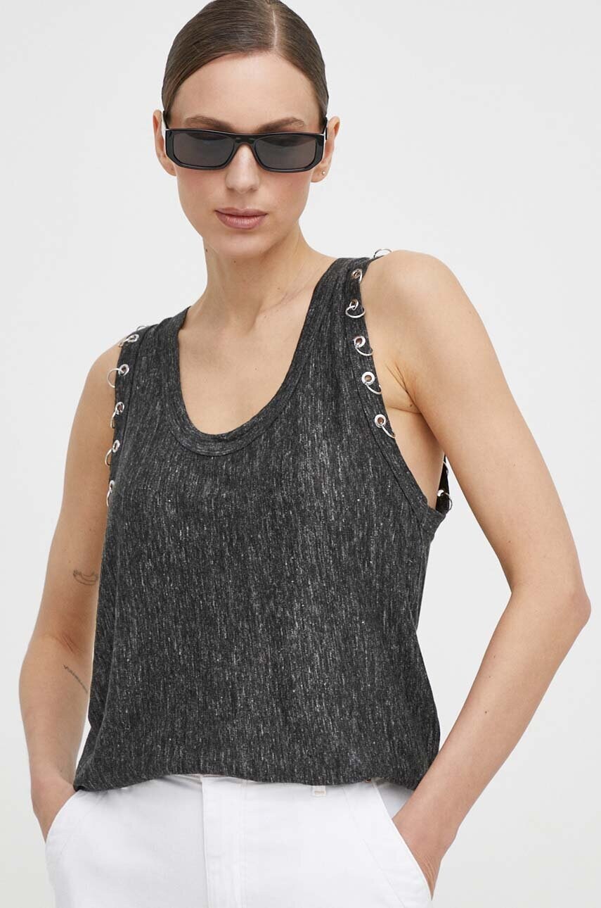 

Ленен топ Pinko в сиво 103475.A1WJ, Сив